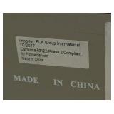 ELK Group International Cabinet - 18 x 13 x 29 in - Painted Mirrored Wood with Metal Front