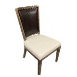ZUO Pleather Accent Side Chair - 20W x 24D, Seat Ht 19in, Back Ht 37in
