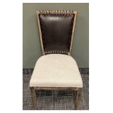 ZUO Pleather Accent Side Chair - 20W x 24D, Seat Ht 19in, Back Ht 37in