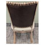 ZUO Pleather Accent Side Chair - 20W x 24D, Seat Ht 19in, Back Ht 37in