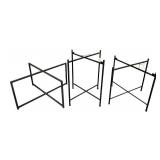 Merecana Metal Table Bases (3) Cross-Brace X-Frame, 30x15, 21x24, 24x20