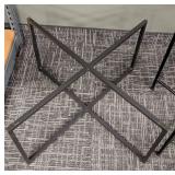 Merecana Metal Table Bases (3) Cross-Brace X-Frame, 30x15, 21x24, 24x20