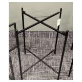 Merecana Metal Table Bases (3) Cross-Brace X-Frame, 30x15, 21x24, 24x20