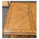 Stanley Furniture Desk - 68 in W x 32 in D x 31 in H - Wood with Light Scratches