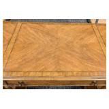 Stanley Furniture Desk - 68 in W x 32 in D x 31 in H - Wood with Light Scratches