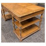 Stanley Furniture Desk - 68 in W x 32 in D x 31 in H - Wood with Light Scratches