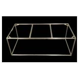 Metal Coffee Table Base - 44 in L x 20 in W x 18 in H - Glass Top Missing - Repurpose Ready