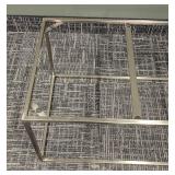 Metal Coffee Table Base - 44 in L x 20 in W x 18 in H - Glass Top Missing - Repurpose Ready