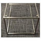 Metal Coffee Table Base - 44 in L x 20 in W x 18 in H - Glass Top Missing - Repurpose Ready