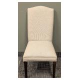 Restoration Hardware Side Chair - Beige Upholstery, 20 W x 25 D, 20 in Seat Height, 42 in Back