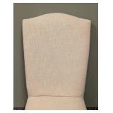 Restoration Hardware Side Chair - Beige Upholstery, 20 W x 25 D, 20 in Seat Height, 42 in Back