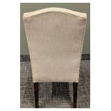 Restoration Hardware Side Chair - Beige Upholstery, 20 W x 25 D, 20 in Seat Height, 42 in Back