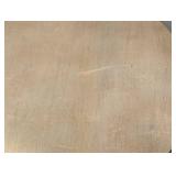 Round Gold Painted Wood Side Table - 25" H x 28" Dia - 3-Tier End Table With Drawer