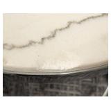 Team-Fortune Marble Top Round Accent Table - 25"H x 22"D (Chip on Rim)