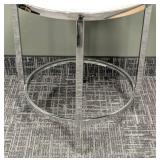 Team-Fortune Marble Top Round Accent Table - 25"H x 22"D (Chip on Rim)