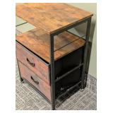Petite Storage Tote Accent Table - 15 in W x 12 in D x 22 in H