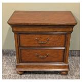 Stanley Furniture Nightstand - 2-Drawer Solid Wood, 30 x 19 x 30 in