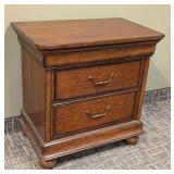 Stanley Furniture Nightstand - 2-Drawer Solid Wood, 30 x 19 x 30 in