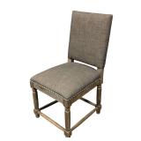 Madison Park Side Chair - 19W x 20D x 18 in seat height x 38 in back height - Upholstered Gray Fabric