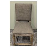 Madison Park Side Chair - 19W x 20D x 18 in seat height x 38 in back height - Upholstered Gray Fabric