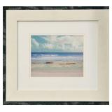 Beach Scene Framed Wall Art 16x18 in