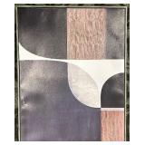 Abstract Geometric Wall Art & Framed 23 x 29 in