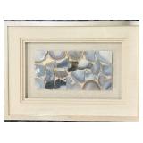 Rock Slices Mosaic Art - Framed & Matted, 20 x 28 in