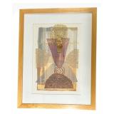 Quasar-11 Signed Print 26 x 34 in Framed Abstract Artwork