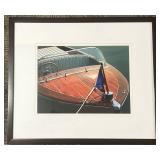 Framed Boat Deck Artwork - 21 x 26 in