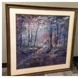 Forest Path Landscape Framed Painting - 47 x 47 Inches