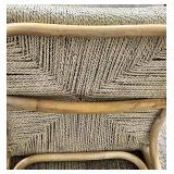 Capris Pair of Natural Rattan Bar Stools - Woven Seat & Back #2
