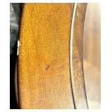 End Table - Round Wood & Glass with Metal Frame #2