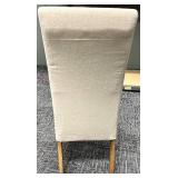 Forty West Dining Chairs - Beige Upholstered Wood-Leg Set (4-Piece) #2