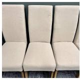 Forty West Dining Chairs - Beige Upholstered Wood-Leg Set (4-Piece) #3