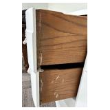 Painted White French Provincial Bombe Dresser - 9 Drawers, Ornate Hardware