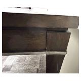 Dining Table - Dark Wood Extendable with 2 Leaves