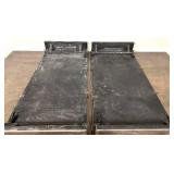 Dining Table - Dark Wood Extendable with 2 Leaves