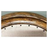 Antique Style Oval-Back Upholstered Chairs (Lot of 3)