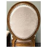 Antique Style Oval-Back Upholstered Chairs (Lot of 3)