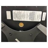 Bar Stool Counter Height Bouclé Upholstered Seat & Back - Light Gray, Black Frame