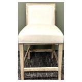 Traditions Upholstered Chair - Light-Wood Frame & Beige Fabric