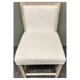 Traditions Upholstered Chair - Light-Wood Frame & Beige Fabric
