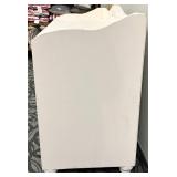 Off Pink Painted Dresser - Floral Crest & 9-Drawer Dresser with Crystal Knob Hardware