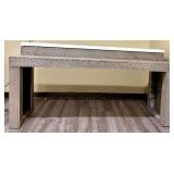 Parker House Console Table PUR#09 - White Top & Wood Base
