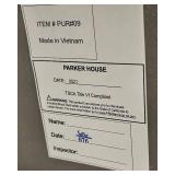 Parker House Console Table PUR#09 - White Top & Wood Base