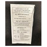 Beige Upholstered Chair with Nailhead Trim & Wood Legs