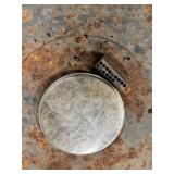 Gas Fire Pit Table in Black Tile Square Outdoor