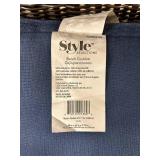 Style Selections Wicker Bench with Cushion - 42 x 18 x 2.75 in