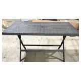 Safavieh Outdoor Wicker Table - 55 in L x 31 in W x 29 in H