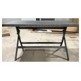 Safavieh Outdoor Wicker Table - 55 in L x 31 in W x 29 in H